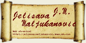 Jelisava Maljukanović vizit kartica